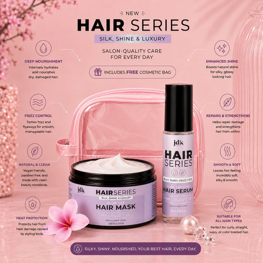 NEW Hair Series Duo Glow Silk Hair Mask + Glow & Smooth Hair Serum