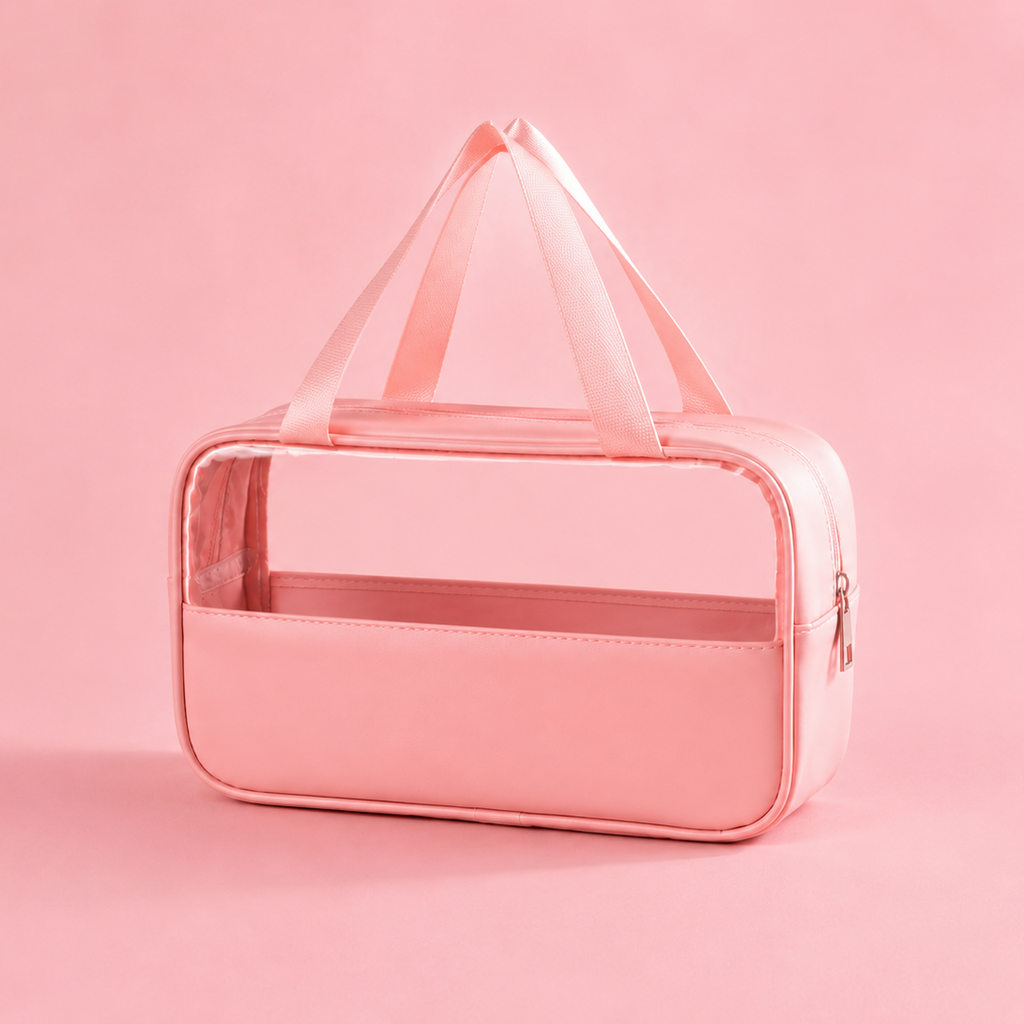 Glow On-the-Go Trio | Pink Travel Vanity Bags