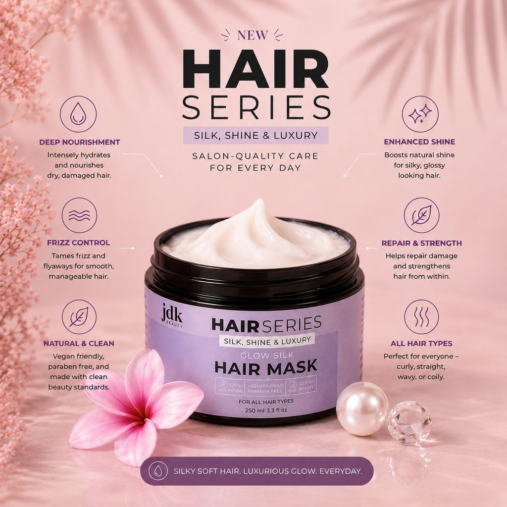 NEW Hair Series Duo Glow Silk Hair Mask + Glow & Smooth Hair Serum