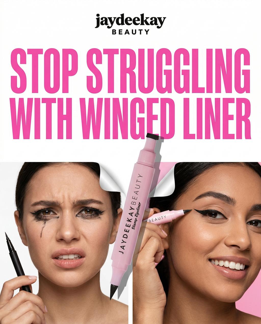 BLACK Double Sided Stamp Eyeliner